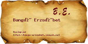 Bangó Erzsébet névjegykártya